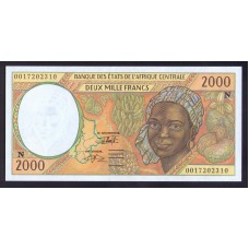 Конго Республика 2000 франков 2000г.